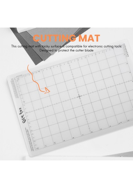 3 Adet Yedek Kesme Mat Yapıştırıcı Mat Ölçüm Izgarası ile 8 12 Inç Siluet Cameo Keşfetmek Plotter Makinesi (Yurt Dışından)