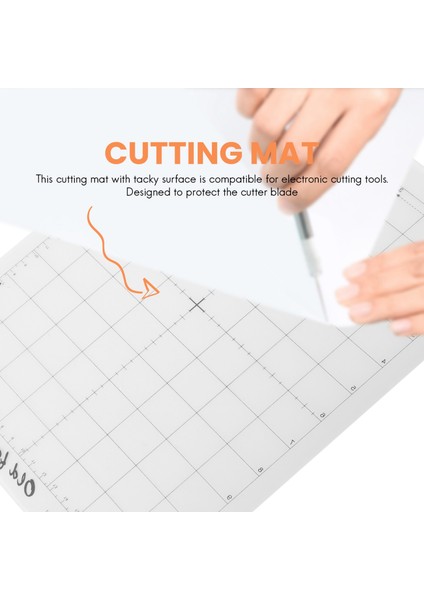 3 Adet Yedek Kesme Mat Yapıştırıcı Mat Ölçüm Izgarası ile 8 12 Inç Siluet Cameo Keşfetmek Plotter Makinesi (Yurt Dışından)