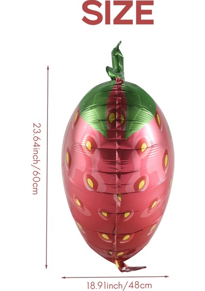 16 Adet Çilek Balonlar Meyve Jumbo Folyo Mylar Balonlar Çilek Tema Doğum Günü Partisi Dekorasyon Bebek Duş Için (Yurt Dışından) fırsatları