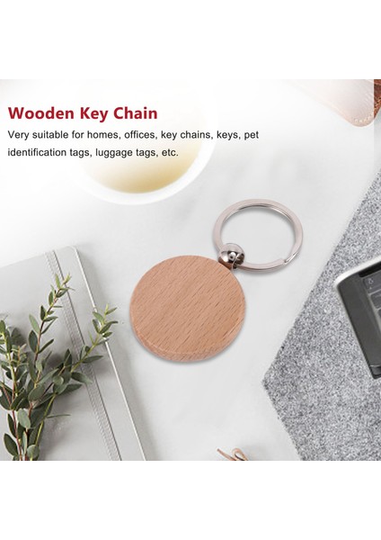 10 Adet Boş Yuvarlak Ahşap Anahtarlık Diy Ahşap Anahtarlıklar Anahtar Etiketleri Kazıyabilir Diy Hediyeler 40X40MM (Yurt Dışından) indirimleri