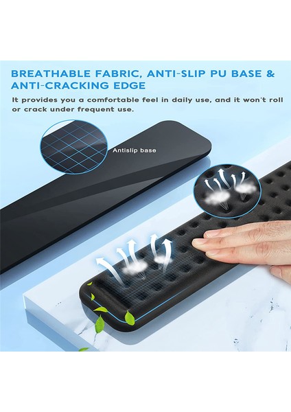 Klavye Bilek Desteği, Bilgisayar Klavyesi Için Bilek Desteği, Ergonomik Hafızalı Köpük Bilek Desteği, Kaymaz Klavye Pedi (Yurt Dışından) fiyatları
