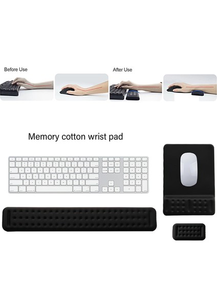 Klavye Bilek Desteği, Bilgisayar Klavyesi Için Bilek Desteği, Ergonomik Hafızalı Köpük Bilek Desteği, Kaymaz Klavye Pedi (Yurt Dışından) indirimleri