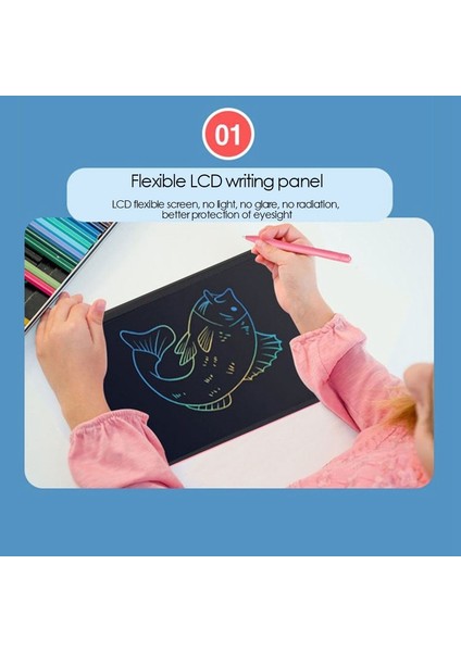 10.5 Inç Renkli LCD Elektronik El Yazısı Tahtası Çocuk Grafiti Tahtası Çizim Tahtası Akıllı Tahta (Yurt Dışından) modelleri