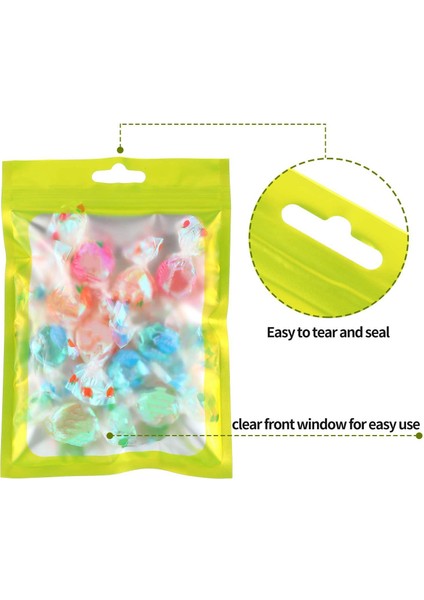 100 Parça Açılıp Kapanabilir Gıda Saklama Torbaları Şeffaf Pencere Ambalaj Kese ile Gıda Kendinden Sızdırmazlık Depolama Malzemeleri Yeşil (Yurt Dışından) fırsatları