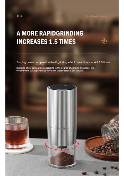 Taşınabilir Elektrikli Kahve Çekirdeği Öğütücü Type-C USB Şarj Öğütücü Makinesi Espresso/damla/soğuk Demlemek Kahve Değirmeni-Siyah (Yurt Dışından) fırsatları