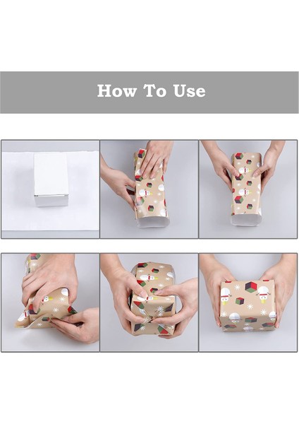 12 Paket Ambalaj Kağıdı, Noel Doğum Günü Partisi Için Ambalaj Kağıdı Seti Hediye Paketi (Yurt Dışından) fırsatları