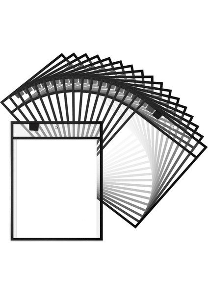 25 Adet Dosya Klasörleri 24X32CM Çalışma Not Tutucu Kuru Silme Cepler Öğretmenler Için Çalışma Sınıfı Organizasyon Malzemeleri B (Yurt Dışından)