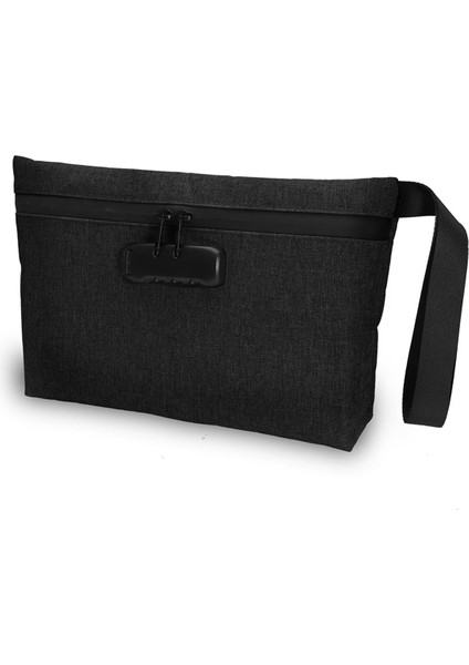 Kilitli Para Çantası, Kilitlenebilir Para Çantası, Fermuarlı ve Nakit Kilitli Su Geçirmez Banka Çantası, Cep Telefonu B (Yurt Dışından)