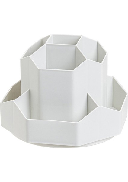 Masa Için Kalem Kalem Tutucu, 9 Yuva 360 Derece Dönen Masa Düzenleyici, Depolama Kalem Düzenleyiciler Malzemeleri (Gri) (Yurt Dışından)