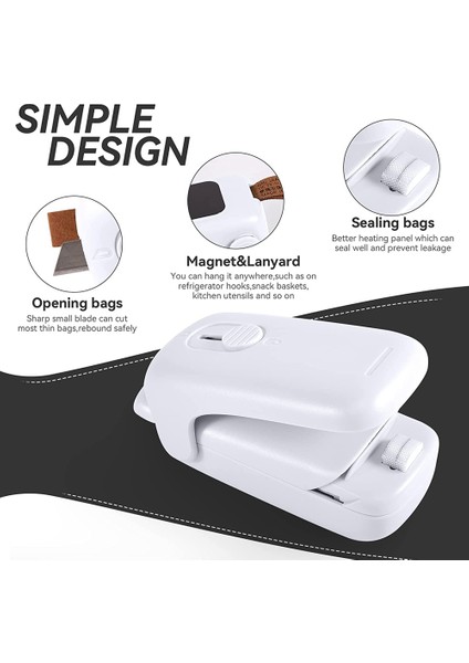 Mini Çanta Kapatıcı, Elde Taşınabilir Isı Vakum Kapatıcı, 2'si 1 Arada Isı Kapatıcı ve Kordonlu Kesici, Taşınabilir Çanta Kapatma Makinesi (Yurt Dışından) modelleri