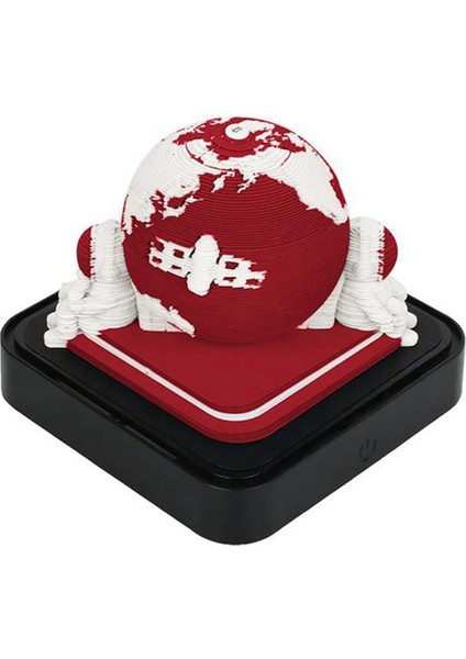 2024 Takvim Bloknot 3D Kağıt Sanatı Toprak Dekorasyon Masa Takvimi Dıy Notlar Not Defteri Heykel Hediye Toprak Kırmızı (Yurt Dışından)