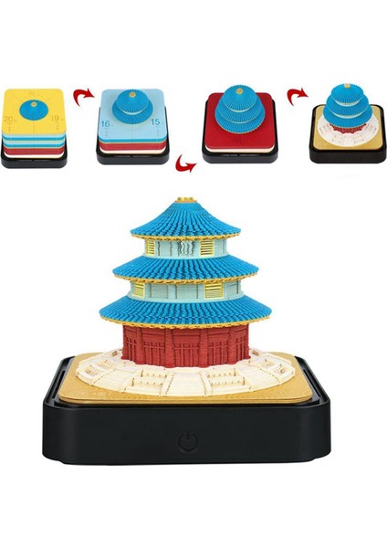 2024 Takvim Bloknot 3D Kağıt Sanatı Toprak Dekorasyon Masa Takvimi Dıy Notlar Not Defteri Heykel Hediye Toprak Kırmızı (Yurt Dışından) fırsatları