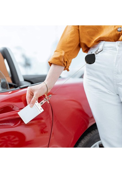 Küçük Ağır Hizmet Geri Çekilebilir Rozet Tutucular Makara, Isim Kartı Anahtarlık Için Kemer Klipsi Anahtarlık ile Kimlik Rozeti Tutucular (Yurt Dışından) fiyatları