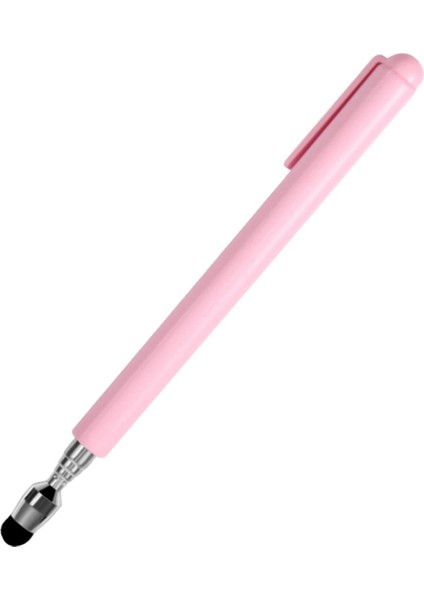 Dokunmatik Ekranlar Için Evrensel Teleskopik Stylus Kalem, Geri Çekilebilir Işaretçi Çubuğu ve Özel Flok Uçlu Stylus (Pembe) (Yurt Dışından)