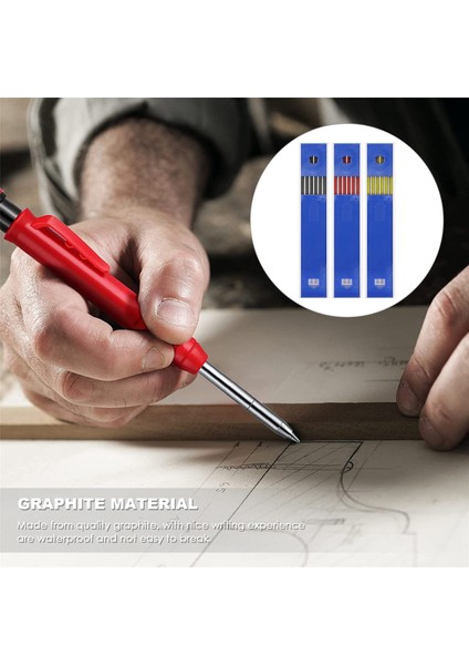 60 Adet 2.8mm Katı Marangoz Kalem Seti Marangoz Marangoz Marker Için Kalem Yedekler Ağaç Işleme Mekanik Kurşun Kalem (Yurt Dışından) indirimleri