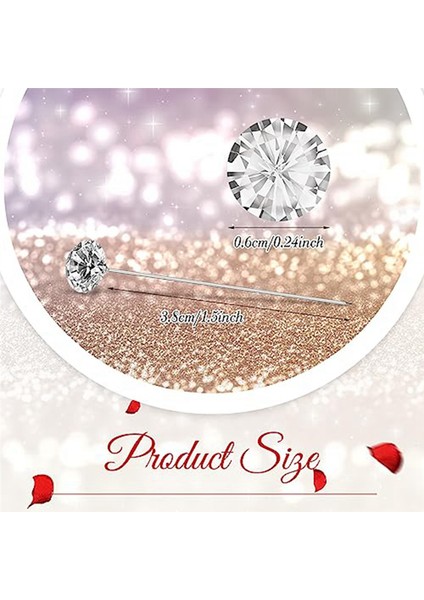 1000 Adet Korsaj Yaka Çiceği Pimleri 1.5 Inç Buket Pimleri Çiçek Pimleri Elmas Rhinestones Pimleri Kristal Kafa Düz Pimleri (Yurt Dışından) modelleri