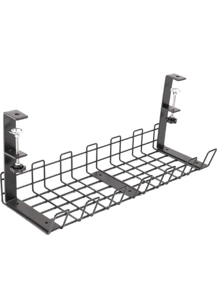 Delmesiz Masa Altı Kablo Düzenleyici, 1 Adet Yüksek Kapasiteli Metal Masa Altı Kablo Düzenleyici, 40X13.5X15CM (Yurt Dışından)