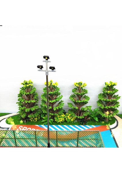 3led Sokak Lambası 1:100 Ho Ölçekli LED Sokak Lambası Manzara Mini Elektrik Direği Kum Masa Modeli 3 (Yurt Dışından)