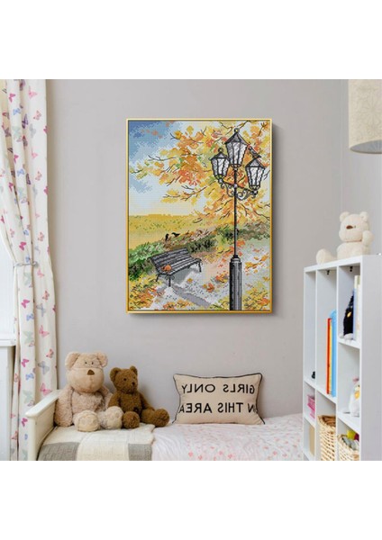 Damgalı Kit Dıy Sanat Desen 14CT Baskılı Kumaş Nakış Ev Dekorasyonu - Park Bankı (Yurt Dışından) fırsatları