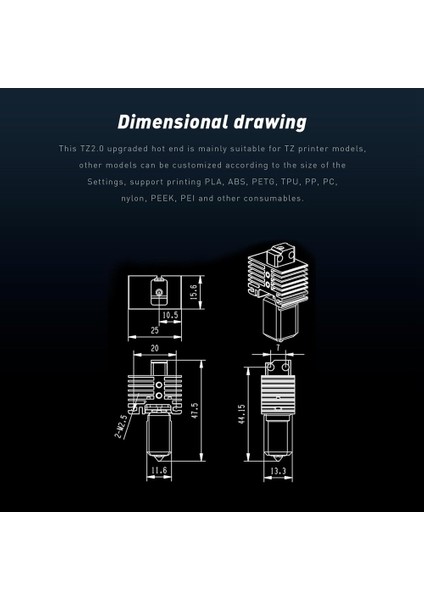X1 ve P1P Için 3D Yükseltilmiş Hot-End Versiyonu Sertleştirilmiş Çelik Nozul Montaj Kiti (Yurt Dışından)