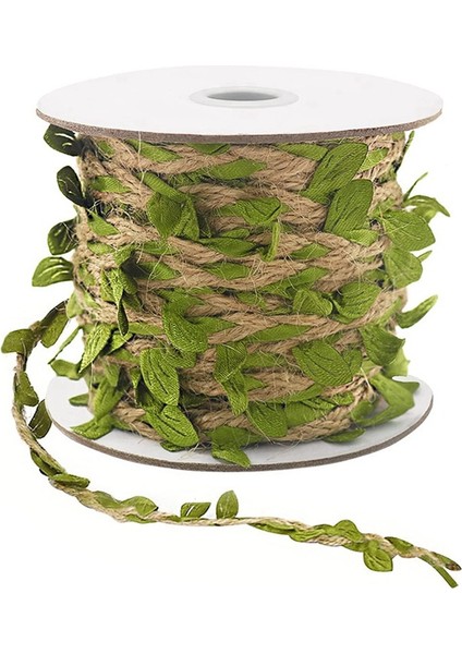 Doğal Sicim 5 mm Hessian Sicim Yapay Yapraklar ile Dıy Hediye Paketleme Düğün Bahçesi Için Sicim (32.8ft) (Yurt Dışından)