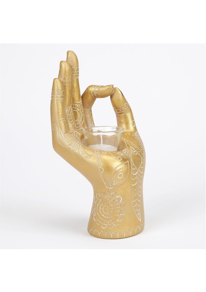 Meditasyon Dekor-Mumluklar Buda El Tutucular Budist Dekor Heykeli Ofis Oturma Odası Için 7.59 Inç (Yurt Dışından) fiyatları