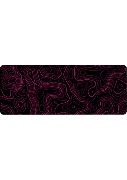 Topografik Kontur Genişletilmiş Büyük Mouse Pad Bilgisayar Klavye Fare Mat Mousepad 2mm Kaymaz 11.8X31.5 Inç D (Yurt Dışından)