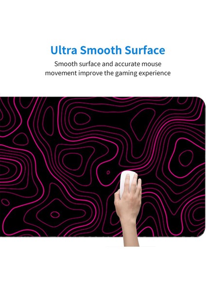 Topografik Kontur Genişletilmiş Büyük Mouse Pad Bilgisayar Klavye Fare Mat Mousepad 2mm Kaymaz 11.8X31.5 Inç D (Yurt Dışından) modelleri