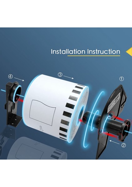 5 Rulo Brother DK11208 Termal Etiket 38MMX90MM Kalıp Kesim Etiketleri -11208 11208 Brother Ql Yazıcı Için Uyumlu (Yurt Dışından) fırsatları
