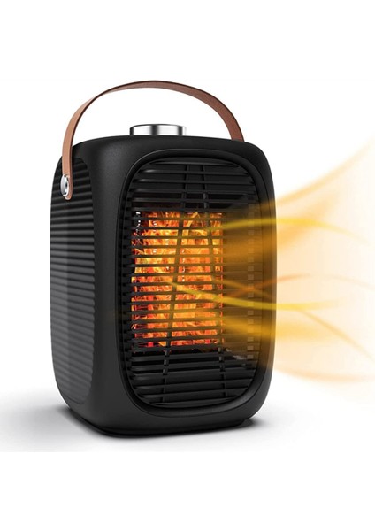 Seramik Fanlı Isıtıcı, Enerji Tasarruflu Sessiz 800 W / 1300 W Iki Güç Seviyesi, Oturma Odası Için Enerji Tasarrufu, Ab Fişi Siyah (Yurt Dışından)