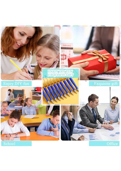 50 Adet Plastik Boncuklu Kalem Toplu Boncuk Tükenmez Kalem Mili Siyah Mürekkep Boncuklu Kalemler 50 Yedekler ile Dıy Yapımı Için Hediye Mavi (Yurt Dışından) modelleri