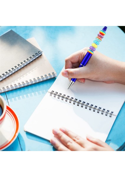 50 Adet Plastik Boncuklu Kalem Toplu Boncuk Tükenmez Kalem Mili Siyah Mürekkep Boncuklu Kalemler 50 Yedekler ile Dıy Yapımı Için Hediye Mavi (Yurt Dışından) fırsatları