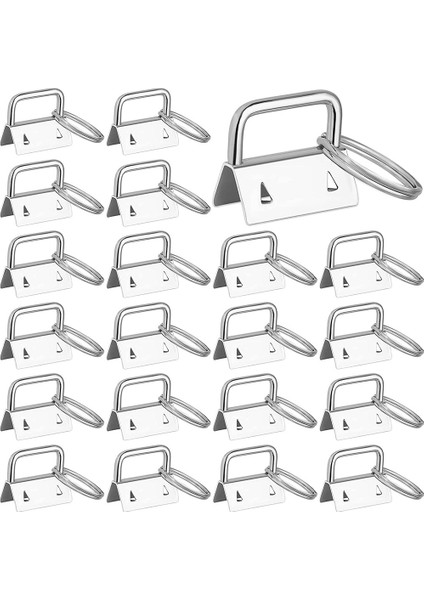 Anahtarlık Donanımı, 42PCS 1 Inç Anahtarlık Donanım Seti Bileklik Anahtarlık Için Anahtarlık Donanımı, Anahtarlık ve Anahtar B (Yurt Dışından)