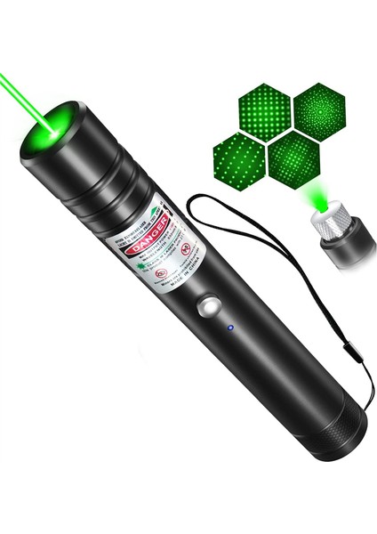 Şarj Edilebilir Yeşil Lazer Işaretleyici Uzun Menzilli, Yüksek Güçlü Lazer Işaretleyici Kalem, Tv LED LCD Güçlü Lazer Işaretleyici (Yurt Dışından)