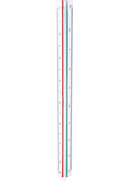 1:20 1:25 1:50 1:75 1:100 1:125 Plastik Üçgen Ölçekli Cetvel (Yurt Dışından)