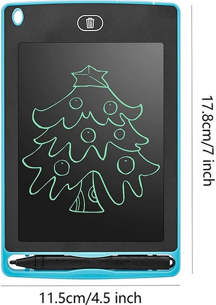 LCD Yazma Doodle Tablet, 6.5 Inç Renkli Doodle Kurulu Çizim Tablet Yazma Pedi Çocuklar Için Yazma Tablet Siyah (Yurt Dışından) indirimleri
