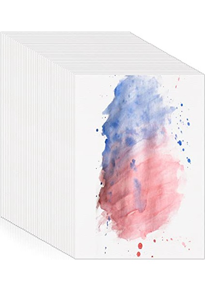 120 Yaprak Suluboya Kağıdı Toplu, 300GSM Beyaz Sulu Renkli Kağıt Çocuklar Için Çocuk Yetişkinler Sanatçılar Çizim (5 x 7 Inç) (Yurt Dışından)