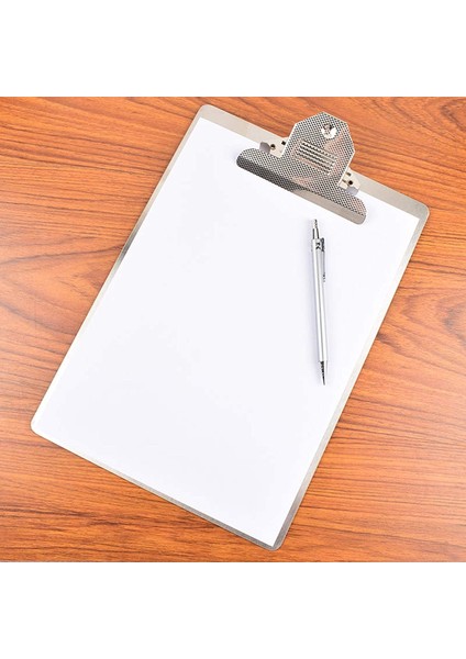 Dosya Klasörü Metal Pano A4 Paslanmaz Çelik Klip Kurulu Organizatör Bağlayıcı Kurulu Menüsü Ofis Okul Öğretmek Için (Yurt Dışından) fırsatları