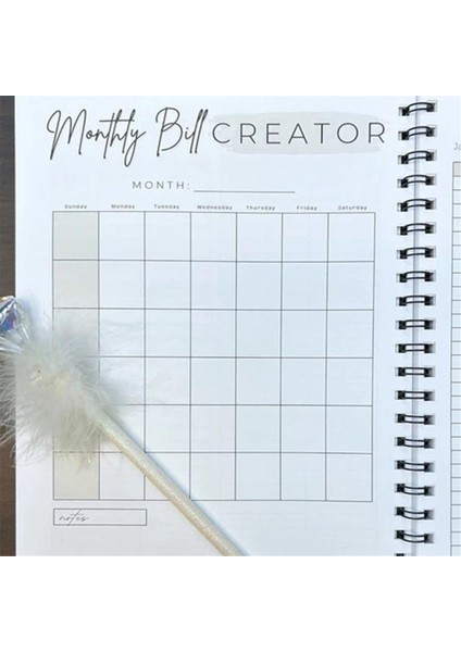 Tarihsiz Aylık Bütçe Planlayıcı - Fatura Düzenleyici ve Gider Takibi ile Finansal Organizatör 12 Aylık Dönem 8.5X11INCH (Yurt Dışından) modelleri