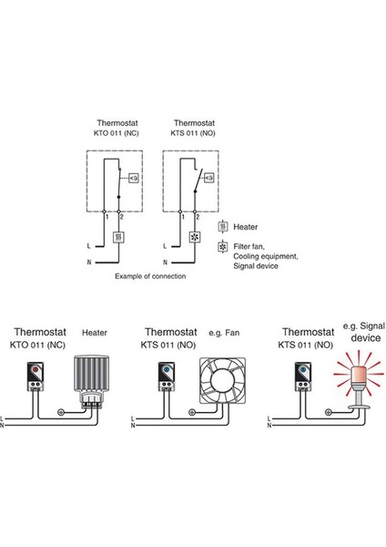 Mekanik Termostat, KTO011 0-60SANTIGRAT Ayarlanabilir Kompakt Normalde Kapalı(C) Sıcaklık Kontrol Anahtarı, Kırmızı (Yurt Dışından)
