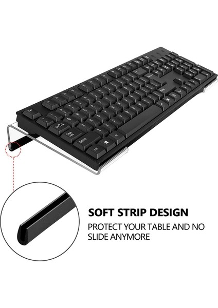 Akrilik Klavye Tutucu, Akrilik Eğimli Bilgisayar Klavye Tutucu Ergonomik Yazma Ofis Masası B Için Temizle Klavye Standı (Yurt Dışından) fiyatları