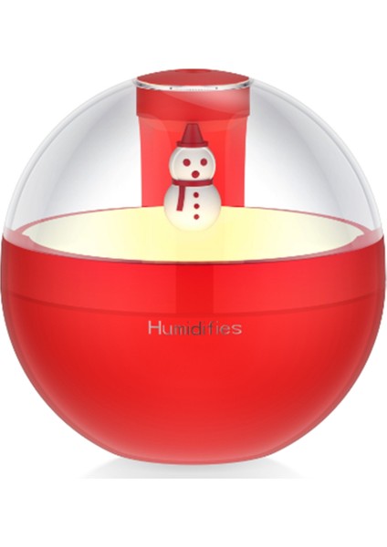 Gece Lambası ile Hava Nemlendirici Uçucu Yağ Difüzörü USB Mist Maker Noel Hediyesi Ev Araba Difüzör Kırmızı (Yurt Dışından)