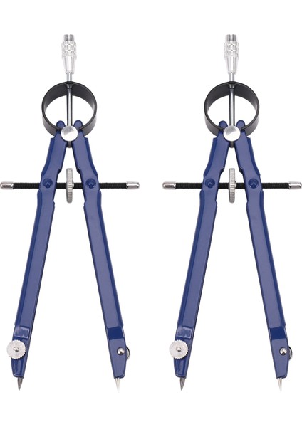 2 Paket Kilitli Çizim Pusulası Matematik Yaylı Pusula Çizim Metal Tekerlekli Pusula Geometri Pusula Yay Bölücü Sanat Okulu Ofisi Için Hassas Öğrenci Pusulası (Yurt Dışından)