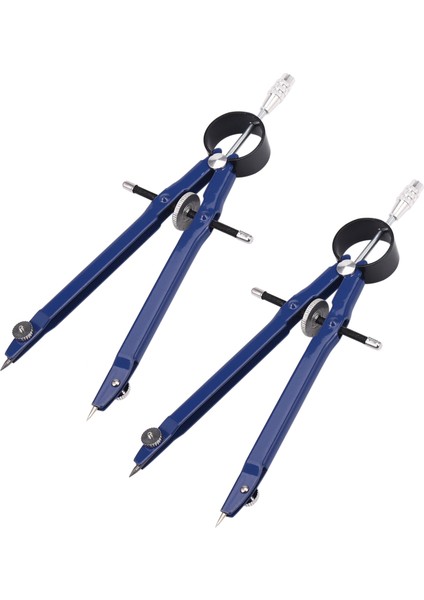 2 Paket Kilitli Çizim Pusulası Matematik Yaylı Pusula Çizim Metal Tekerlekli Pusula Geometri Pusula Yay Bölücü Sanat Okulu Ofisi Için Hassas Öğrenci Pusulası (Yurt Dışından)