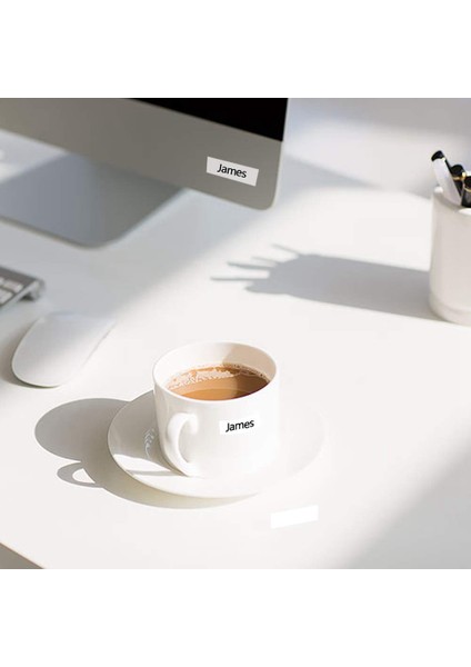 3 Adet Uyumlu Etiket Bandı P-Press Etiket Makinesi Için 18MM 0.7 Lamine Beyaz TZE-241 -241 Değiştirin (Yurt Dışından) fiyatları