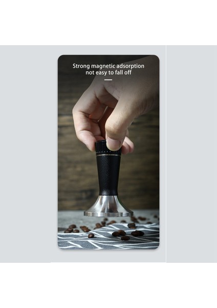 2-In-1 Toz Pres Çekiç Paslanmaz Çelik Kumaş Tozu Iğne Karıştırıcı Retiküle Kahve Tozu Çekiç 53.3mm-Gümüş (Yurt Dışından) fiyatları