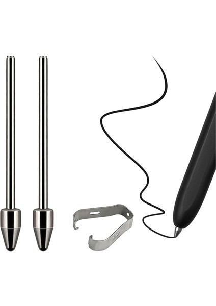 Sant Kuee Santkuee Galaxy Z Fold 4/3 ve Pro Stylus Pen ile Uyumlu 2'li Paket Metal Yedek Uçlar (Yurt Dışından)