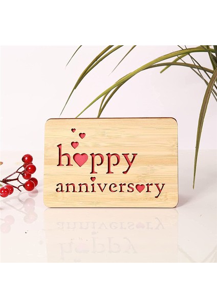 Koca Için Mutlu Yıldönümü Kartı,el Yapımı Bambu Kartlar,kız Arkadaş Için Sevgililer Günü Kartı,evrensel Tebrik Kartı (Yurt Dışından) indirimleri