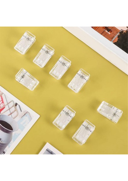 100 Adet Kendinden Yapışkanlı Klipler, Goblen Klipleri Duvar Klipleri Fotoğraf Klipleri Ofis Fotoğraf Noel Için Işık Klipleri, Şeffaf (Yurt Dışından) fırsatları