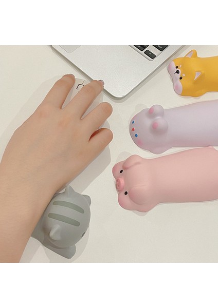 Sevimli Bilek Dayanağı Desteği Fare Bilgisayar Dizüstü Bilgisayar Kol Dayanağı Masası Için Ergonomik Yavaş Yükselen Squishy Oyuncaklar, Gri- (Yurt Dışından)
